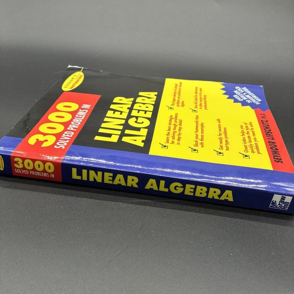 3,000 Solved Problems in Linear Algebra Seymour Lipschutz Paperback Schaum's